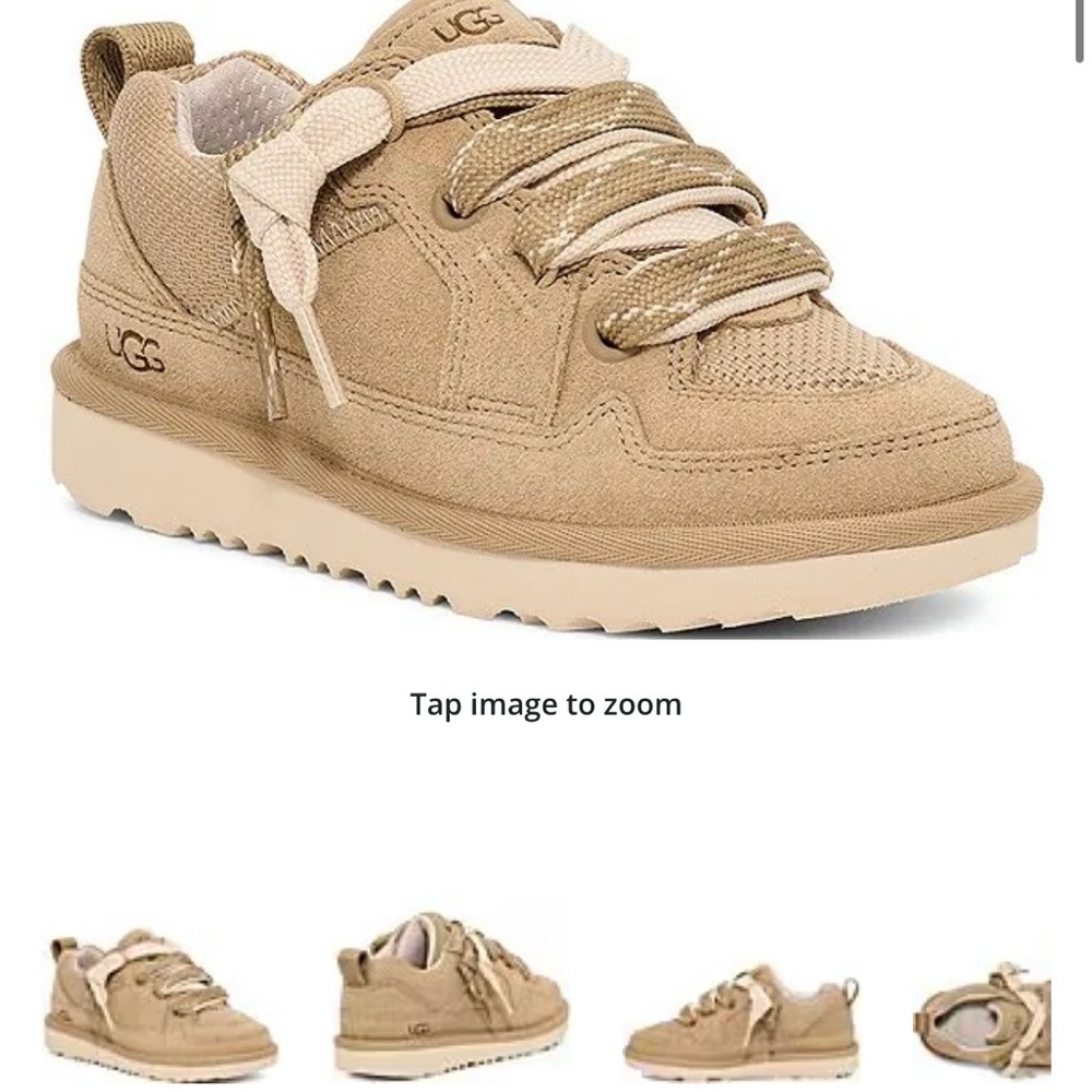 UGG Kids Tan Sneakers 6 New in Box